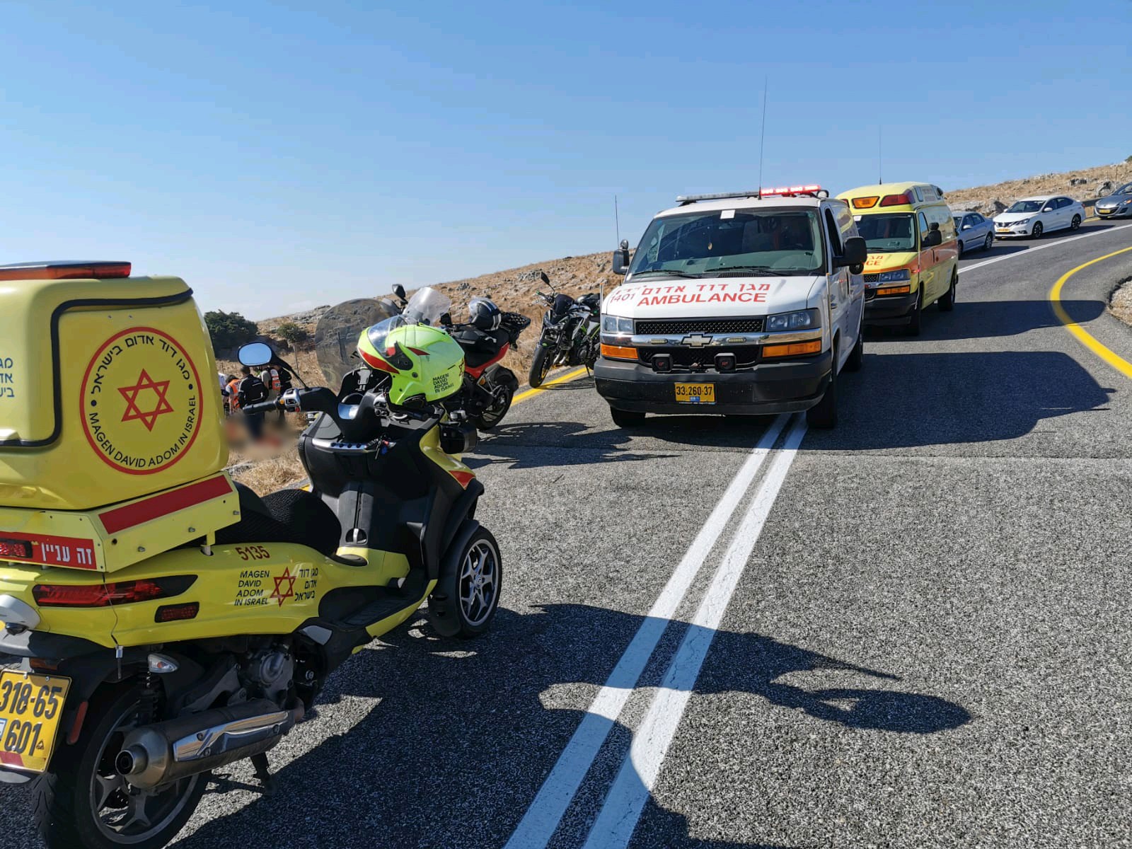 נקבע מותו של רוכב אופנוע שהחליק בכביש 899 ממלכיה לכיוון רמות נפתלי