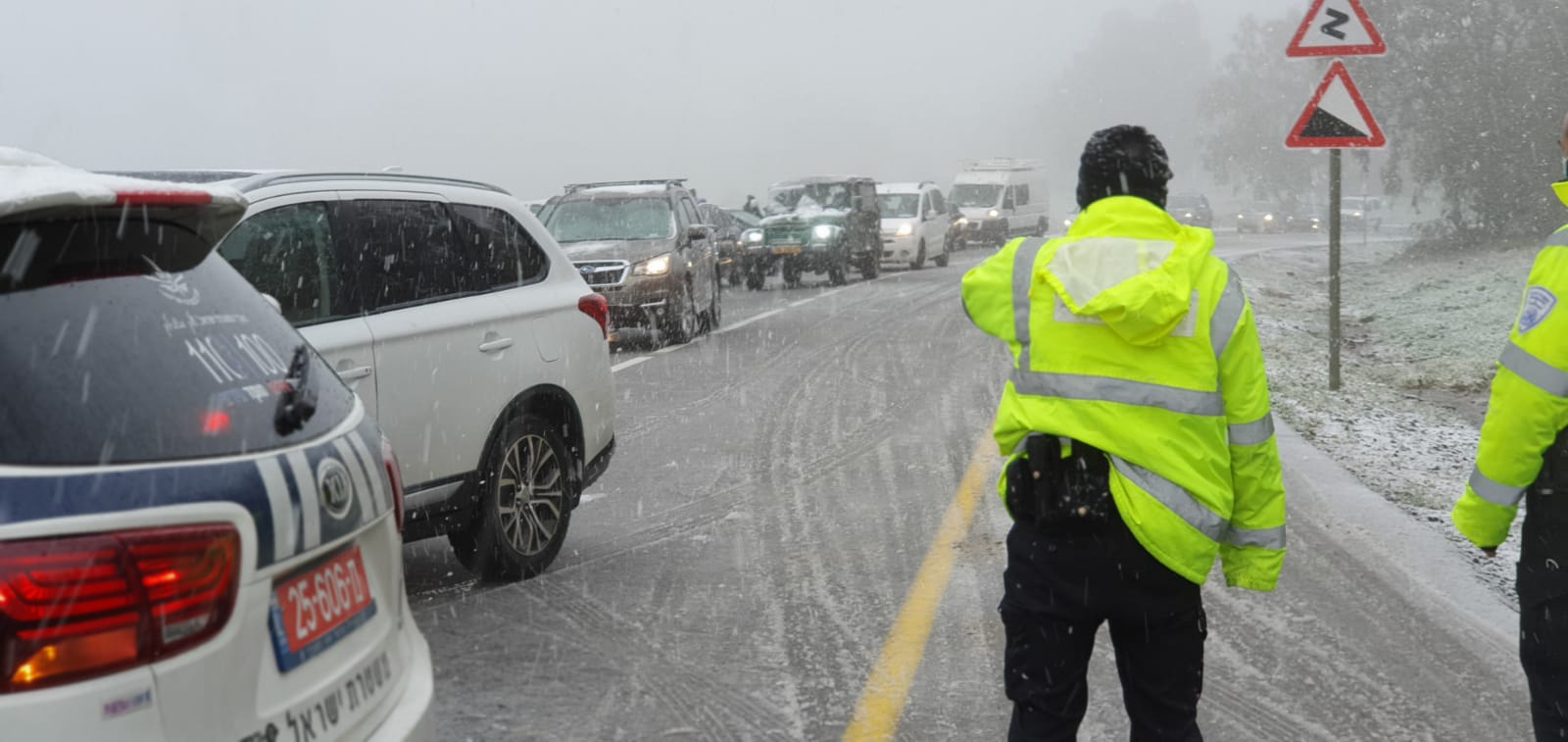 היערכות למזג אוויר סוער- משטרת ישראל נפרסה בכבישים הבינעירוניים למתן שירות למשתמשי הדרך