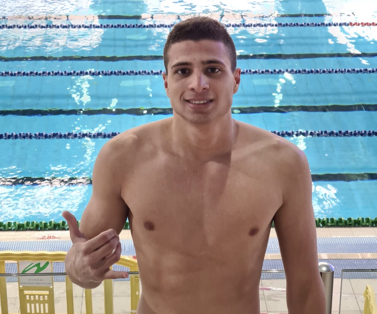 אביתר לוי מקריית שמונה קבע את הקריטריון לאליפות אירופה לנוער בשחייה