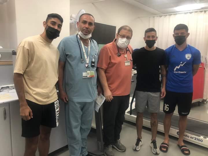 שחקני עירוני איתוראן קריית שמונה הגיעו לבדיקות טרום עונה במכון לרפואת ספורט במרכז הרפואי זיו