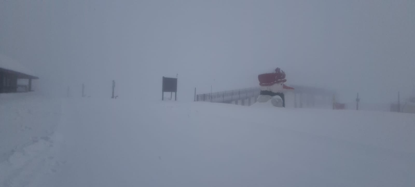 אתר החרמון: 30 במה שלג נערמו במפלס התחתון