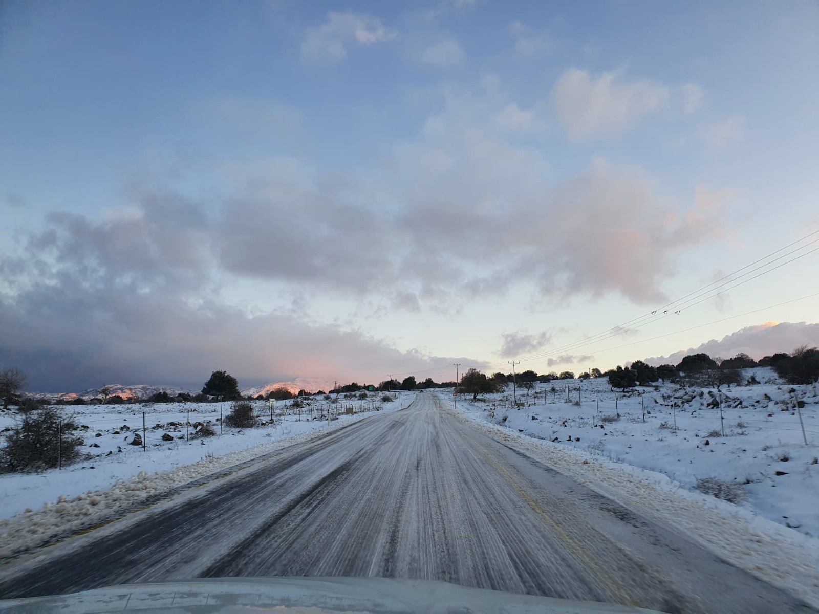 במועצה אזורית גולן נערכים לסופה ומבקשים מהמטיילים להקדים הגעה כדי להימנע מחסימת כבישים מהשלג